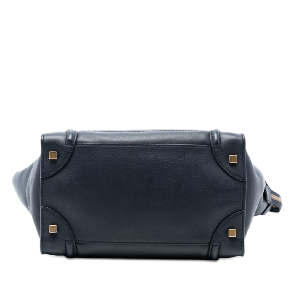Pre-Loved Celine Mini Leather Luggage Tote - Picture 3 of 7